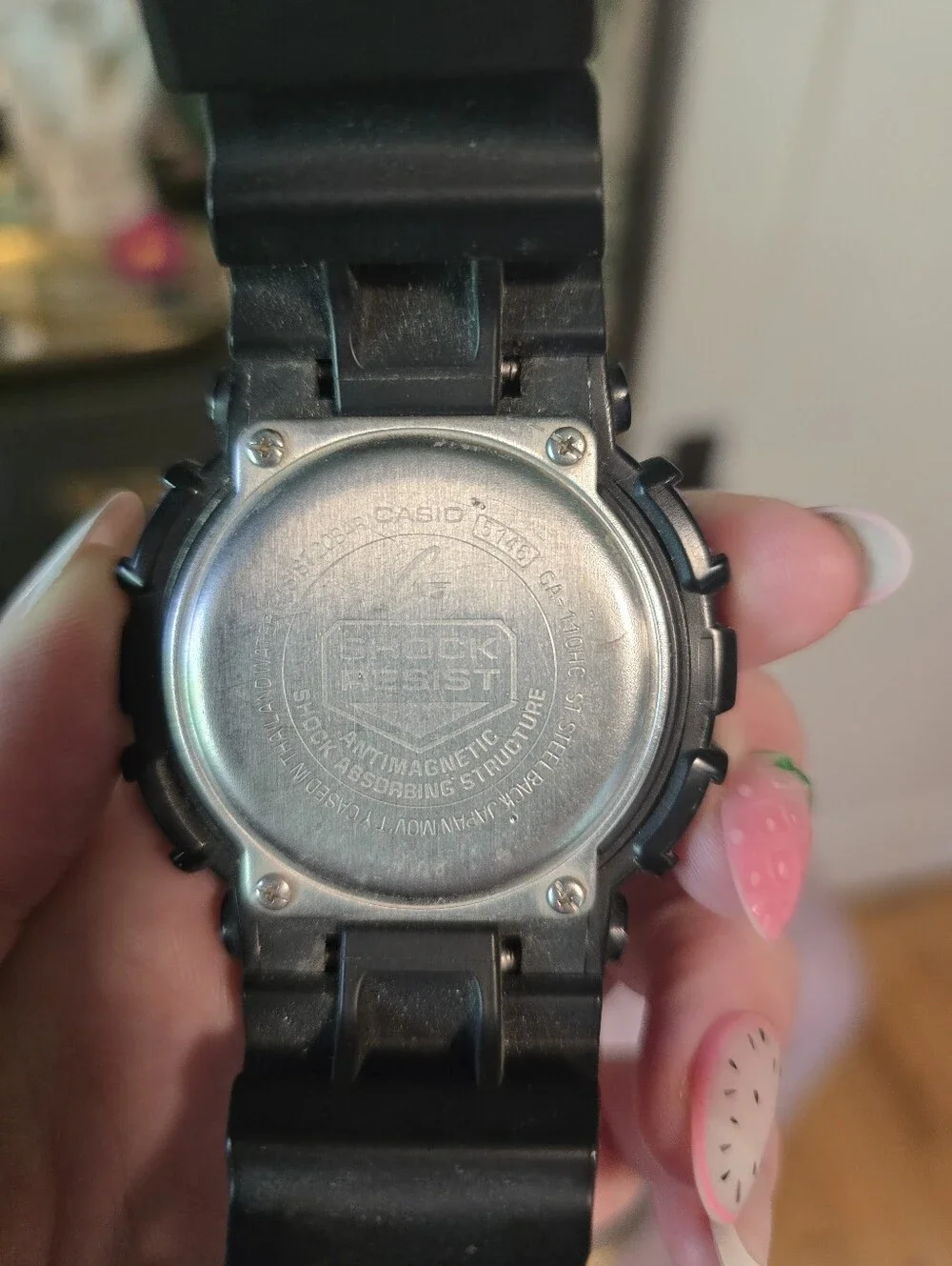 G-Shock GA-110 Black Watch with Blue & Purple Accents